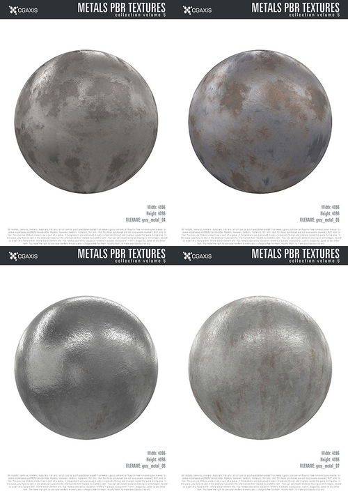 金属超清纹理贴图CGAxis PBR Textures Volume 6 Metals 精品图模 教程 资源 室内人 Powered by Discuz