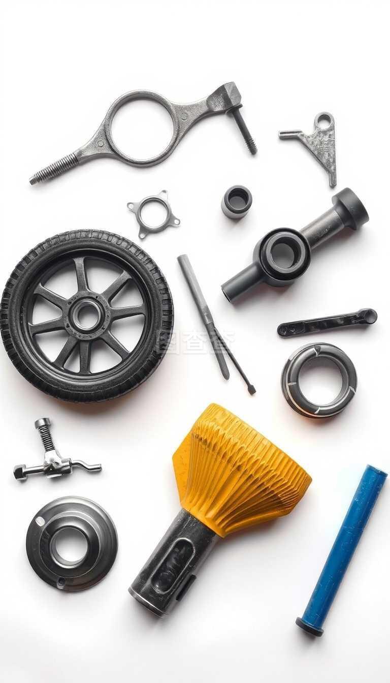 汽车零配件,用白色隔离